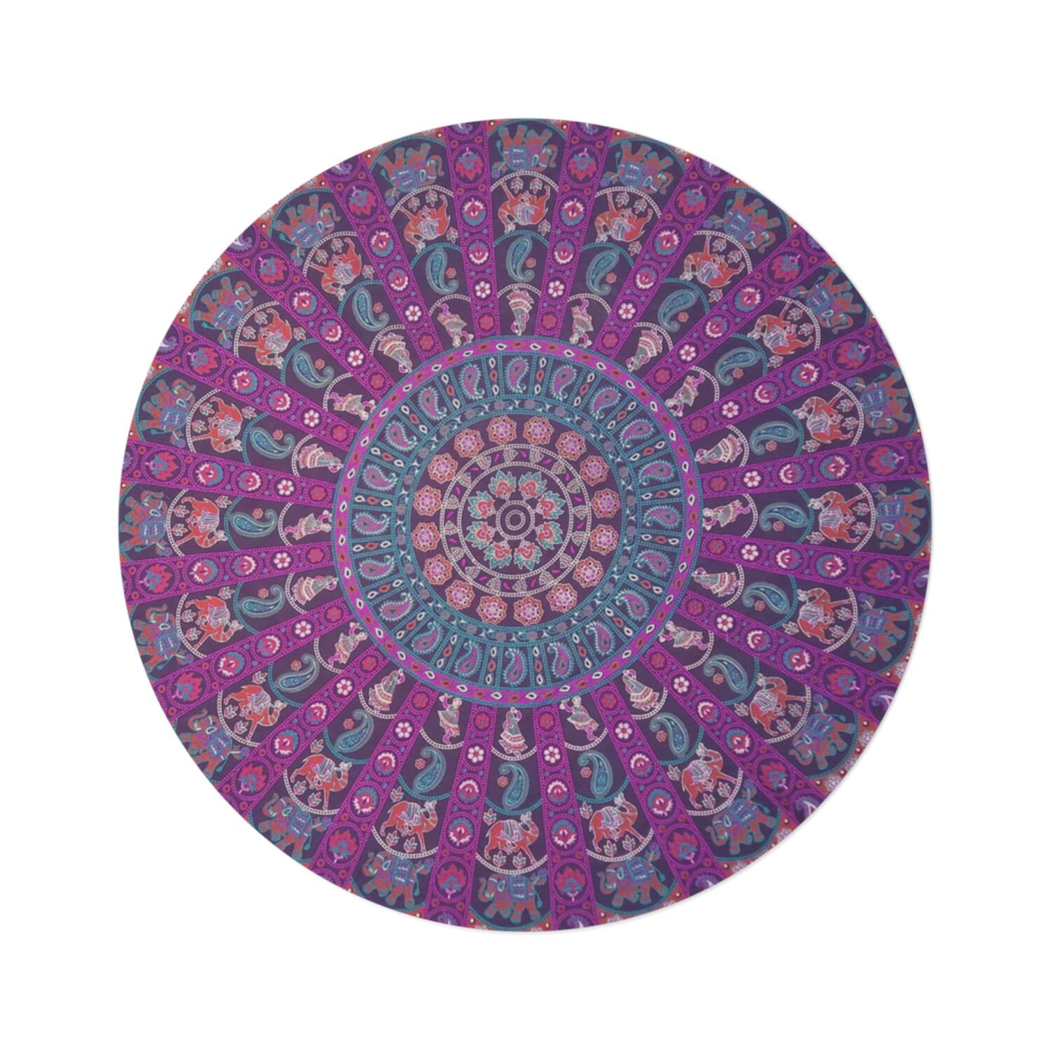 Bohemian Mandala Round Rug - Image 2