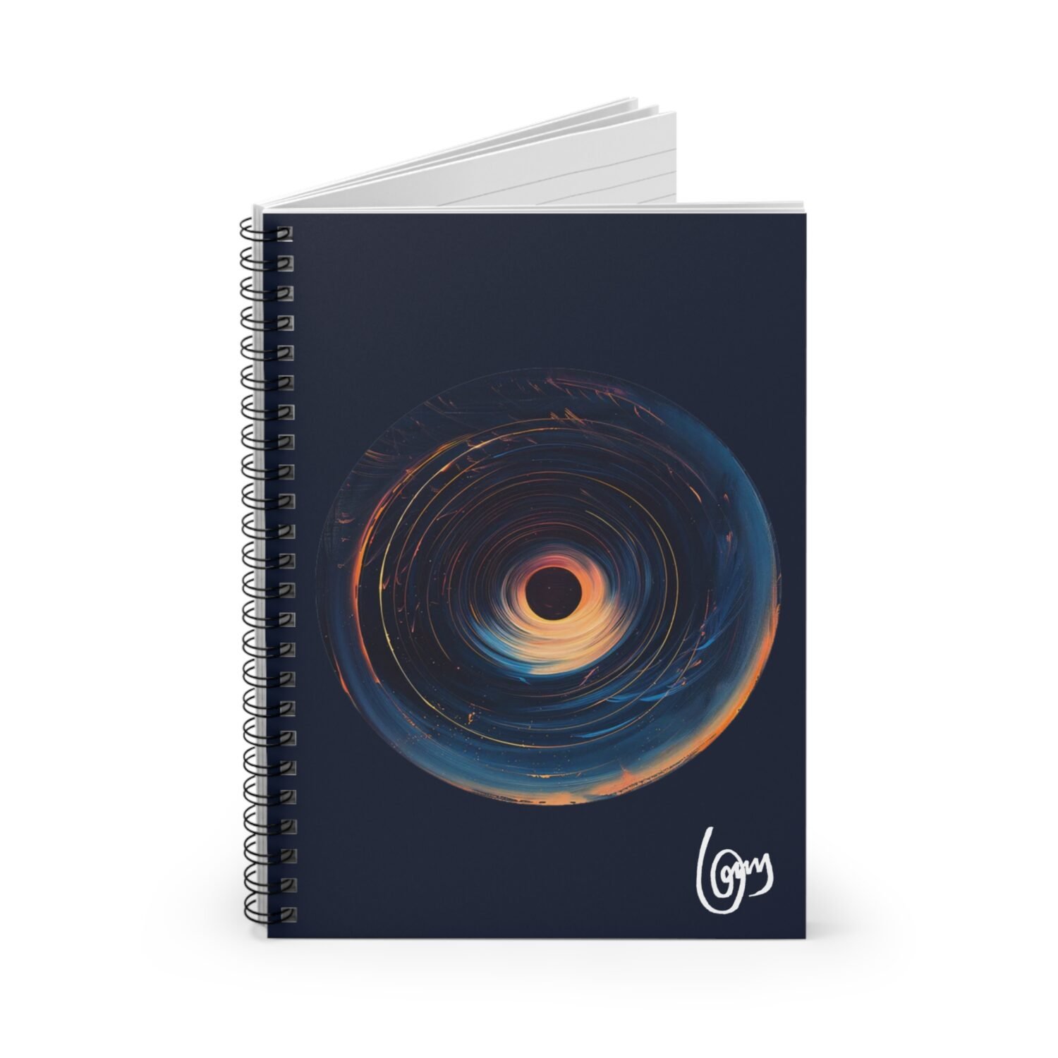 Cosmic Spiral Notebook - Ruled Line, Artistic Journal, Unique Diary, Galaxy-Themed Stationery, Creative Gift, Writing Companion - Image 3